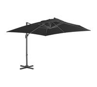 Walplus Cantilever Garden Parasol With Aluminium Pole 300X300 Cm Anthracite