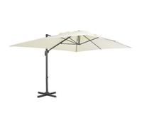 Walplus Cantilever Garden Parasol With Aluminium Pole 400X300 Cm Sand