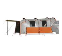 Walplus Car Tent Suitable For Camping Holidays, Festivals, And Road Trips 4-Person Grey And Orange Waterproof