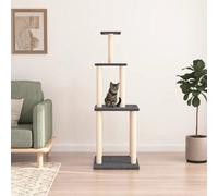 Walplus Cat Tree With Sisal Scratching Posts Dark Grey 149 Cm