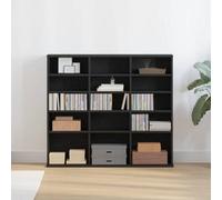 Walplus Cd Cabinet Black Oak 100X23X89.5 Cm Engineered Wood