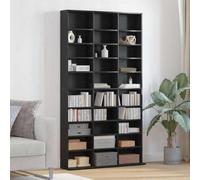 Walplus Cd Cabinet Black Oak 101 X 23 X 177.5 Cm Engineered Wood