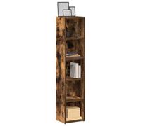 Walplus Cd Cabinets 2 Pcs Smoked Oak 21X16X93.5 Cm Engineered Wood