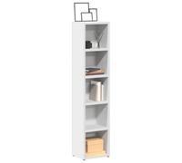 Walplus Cd Cabinets 2 Pcs White 21X16X93.5 Cm Engineered Wood