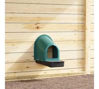 Walplus Chicken Nesting Boxes 4 Pcs Wall-Mounted Dark Green Plastic