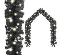 Walplus Christmas Garland With Led Lights 20 M Black