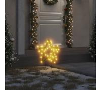 Walplus Christmas Light Decorations With Spikes 3 Pcs Star 50 Leds 29 Cm