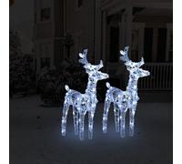 Walplus Christmas Reindeers 2 Pcs Cold White 80 Leds Acrylic