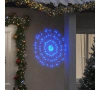 Walplus Christmas Starburst Lights 140 Leds 4 Pcs Blue 17 Cm