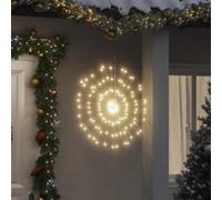 Walplus Christmas Starburst Lights 140 Leds 8 Pcs Warm White 17 Cm