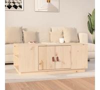 Walplus Coffee Table 100X50X41 Cm Solid Wood Pine