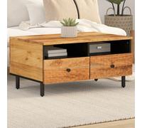 Walplus Coffee Table 80X54X40 Cm Solid Wood Acacia