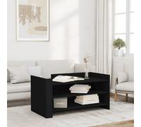 Walplus Coffee Table Black 100X50X50 Cm Engineered Wood