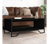 Walplus Coffee Table Black 100X51X40 Cm Engineered Wood