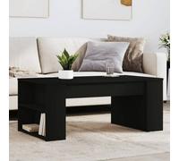Walplus Coffee Table Black 102X55X42 Cm Engineered Wood