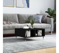 Walplus Coffee Table Black 60X60X30 Cm Engineered Wood
