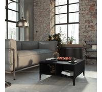 Walplus Coffee Table Black 60X60X30 Cm Engineered Wood