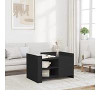 Walplus Coffee Table Black 80X50X50 Cm Engineered Wood