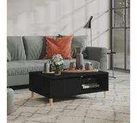Walplus Coffee Table Black 90X60X35 Cm Engineered Wood