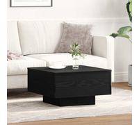 Walplus Coffee Table Black Oak 55 X 55 X 31 Cm Engineered Wood