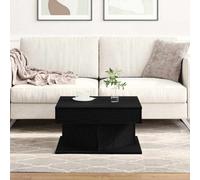 Walplus Coffee Table Black Oak 57 X 57 X 30 Cm Engineered Wood