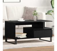 Walplus Coffee Table Black Oak 90 X 49 X 45 Cm Engineered Wood