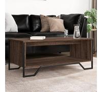 Walplus Coffee Table Brown Oak 100X51X40 Cm Engineered Wood