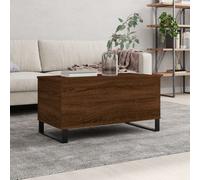 Walplus Coffee Table Brown Oak 90X44.5X45 Cm Engineered Wood