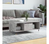 Walplus Coffee Table Concrete Grey 90X50X36.5 Cm Engineered Wood