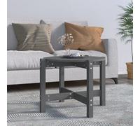 Walplus Coffee Table Grey 62.5X45 Cm Solid Wood Pine