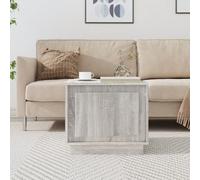 Walplus Coffee Table Grey Sonoma 51X50X44 Cm Engineered Wood