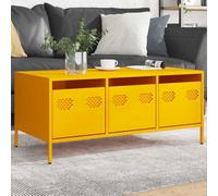 Walplus Coffee Table Mustard Yellow 101.5X50X43.5 Cm Cold-Rolled Steel