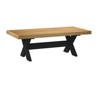 Walplus Coffee Table Noain X-Shaped Legs 120X60X40 Cm Solid Wood Pine