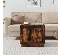Walplus Coffee Table Smoked Oak 51X50X44 Cm Engineered Wood