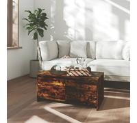 Walplus Coffee Table Smoked Oak 90X50X41.5 Cm Engineered Wood