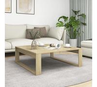 Walplus Coffee Table Sonoma Oak 100X100X35 Cm Engineered Wood
