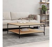 Walplus Coffee Table Sonoma Oak 100X100X40 Cm Engineered Wood
