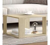 Walplus Coffee Table Sonoma Oak 51.5X51.5X30 Cm Engineered Wood