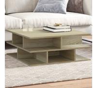 Walplus Coffee Table Sonoma Oak 70X70X29 Cm Engineered Wood