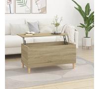 Walplus Coffee Table Sonoma Oak 90X44.5X45 Cm Engineered Wood