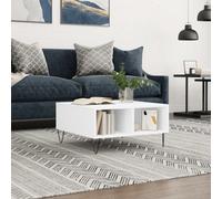 Walplus Coffee Table White 60X60X30 Cm Engineered Wood