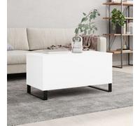 Walplus Coffee Table White 90X44.5X45 Cm Engineered Wood
