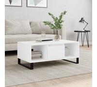 Walplus Coffee Table White 90X50X36.5 Cm Engineered Wood