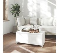 Walplus Coffee Table White 90X50X41.5 Cm Engineered Wood