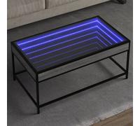 Walplus Coffee Table With Infinity Led Grey Sonoma 90X50X41 Cm