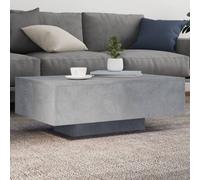 Walplus Coffee Table With Led Lights Concrete Grey 85X55X31 Cm