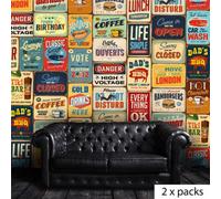 Walplus Combo Adult Metal Sign - 2 X Packs