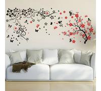 Wallflexi Wall Stickers Spring Flower Blossom Murals Decals Art Living Room Nursery School Restaurant Hotel Cafe Office Décor Home Decoration, PVC, Multicolour, 90 x 30 x 0.03 cm