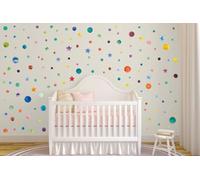 Walplus Combo Kids - Watercolour Universe Wall Sticker - Pvc