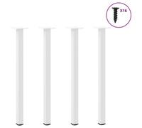 Walplus Console Table Legs 4 Pcs White 72-74 Cm Steel